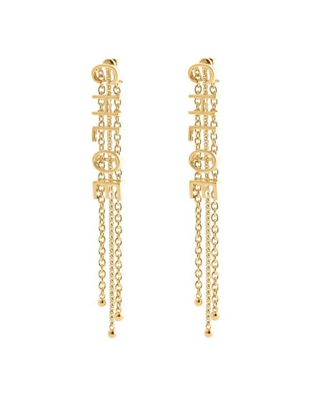 Chloé Metallic Je14 Drop Earrings