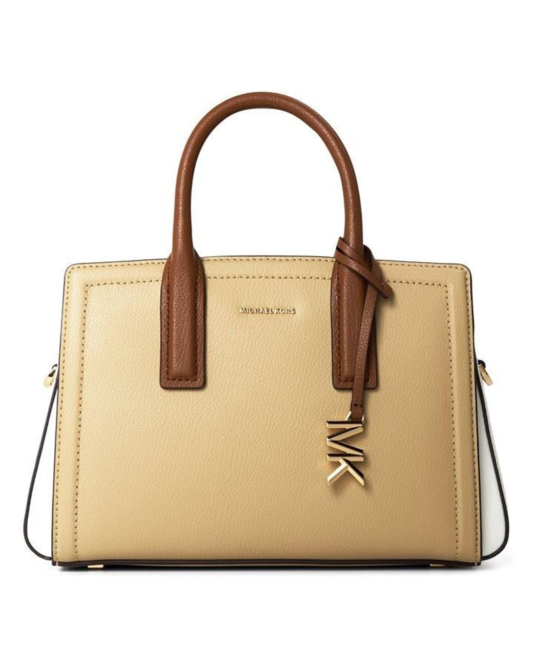 MICHAEL Michael Kors Natural Laila Small Satchel