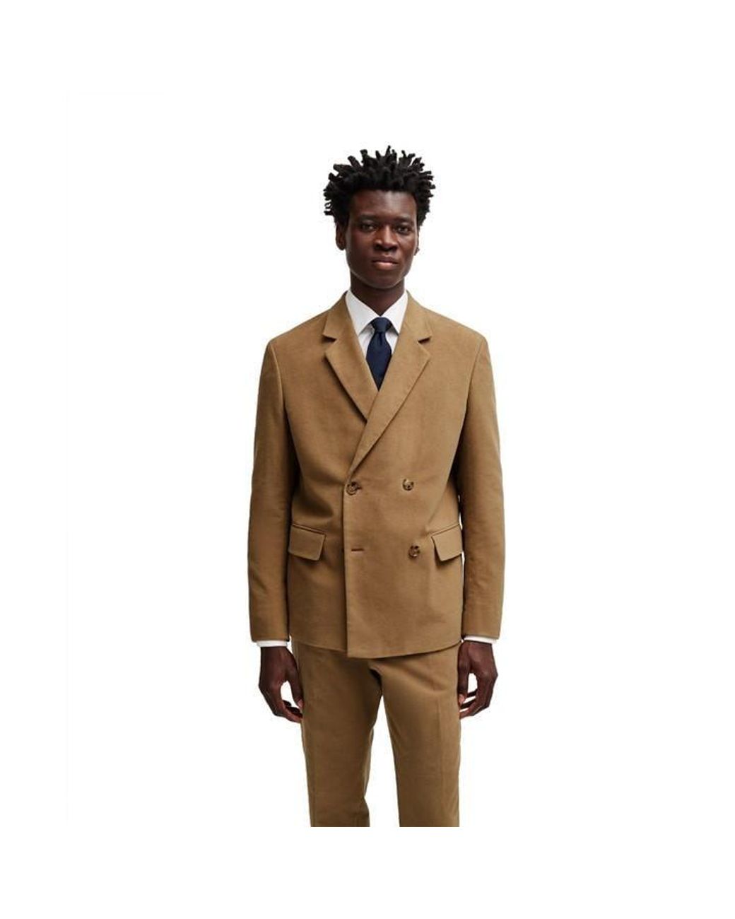 Boss Brown C Cris Double Breasted Formal Jacket for men