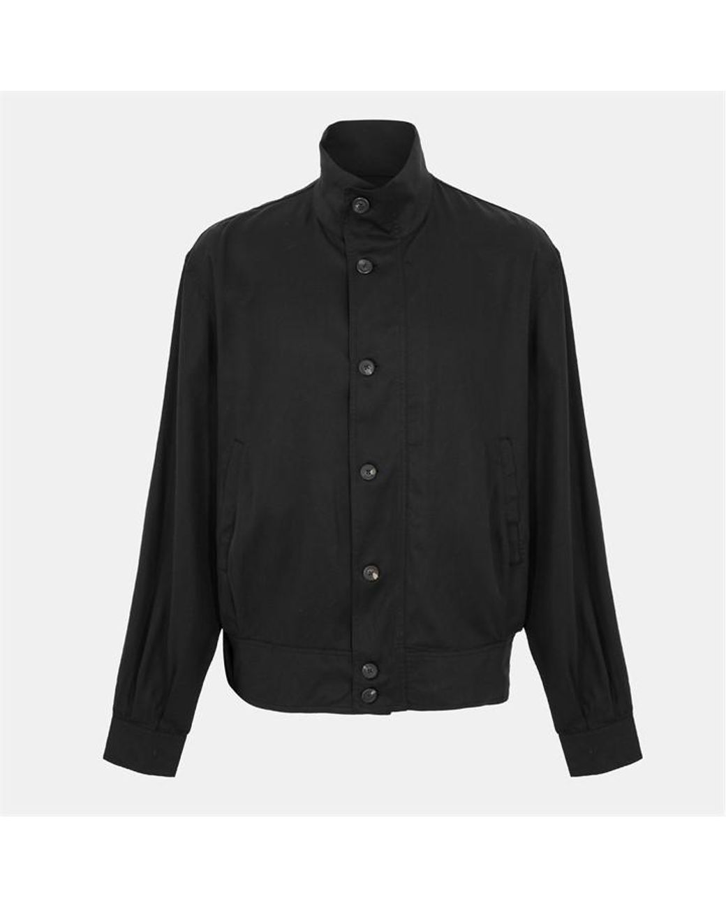 Our Legacy Black Ribbed Cuffs Harrington Jacket for men