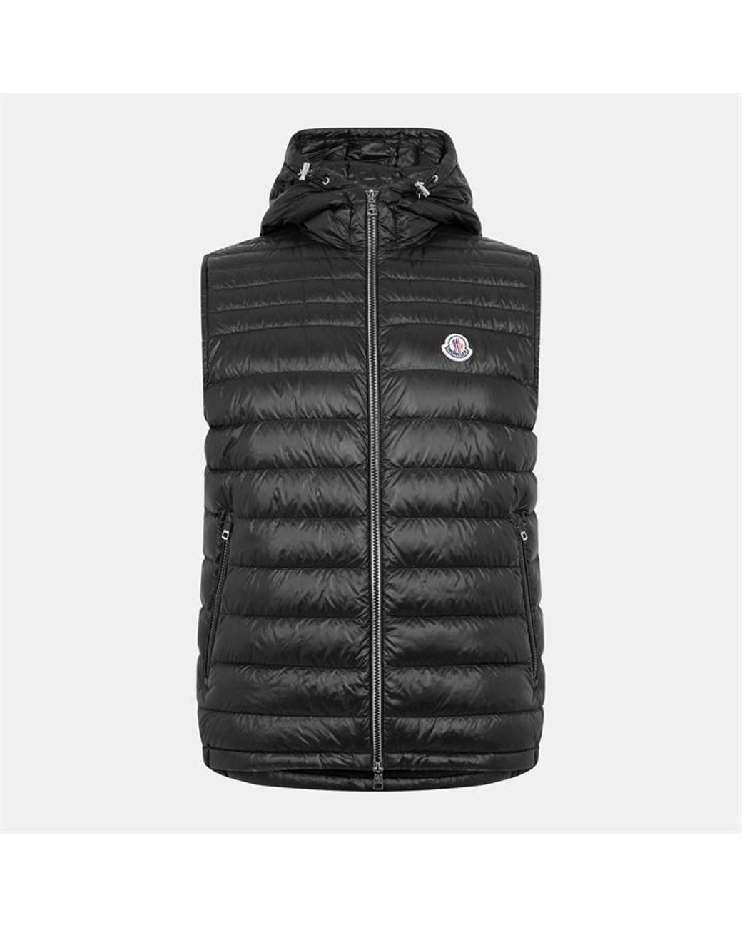 Moncler Black Orant Hooded Down Gilet for men