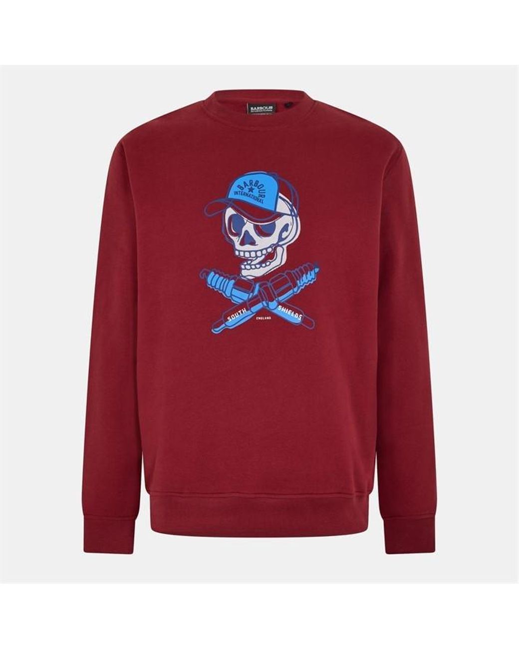 Barbour Red B.Intl Morgan Crew Sweatshirt for men