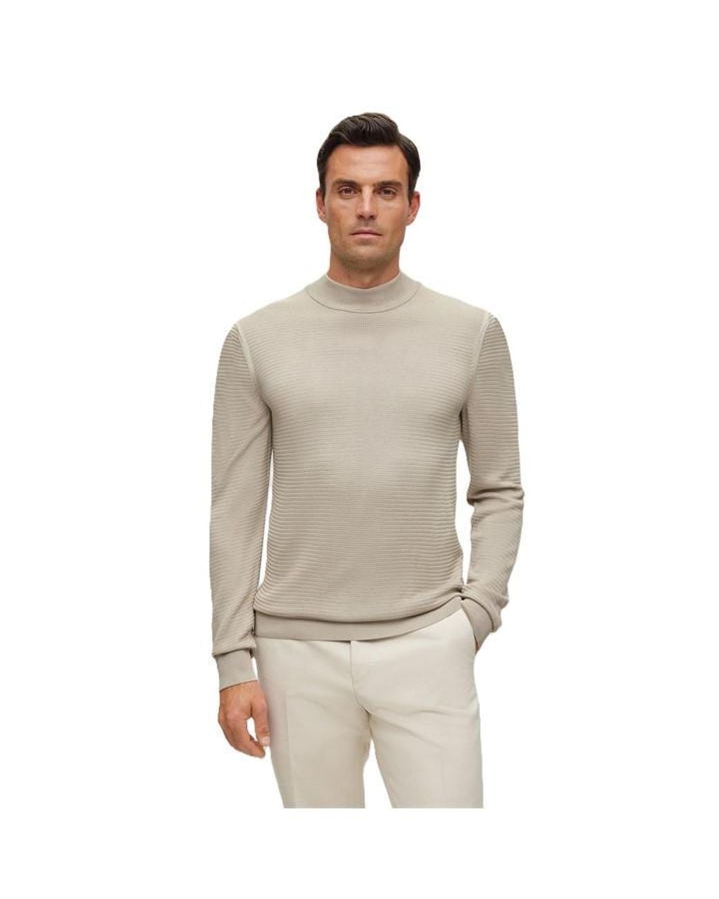 Boss Natural Maguno Knitwear Jumper for men