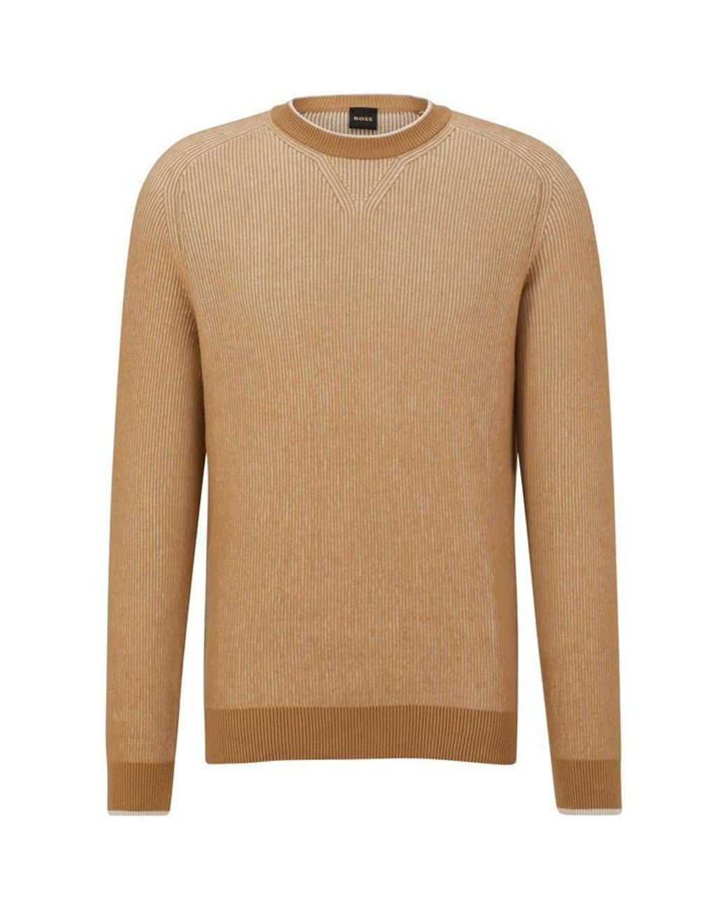 Boss Brown T Ferro Crew Sweatshirt for men