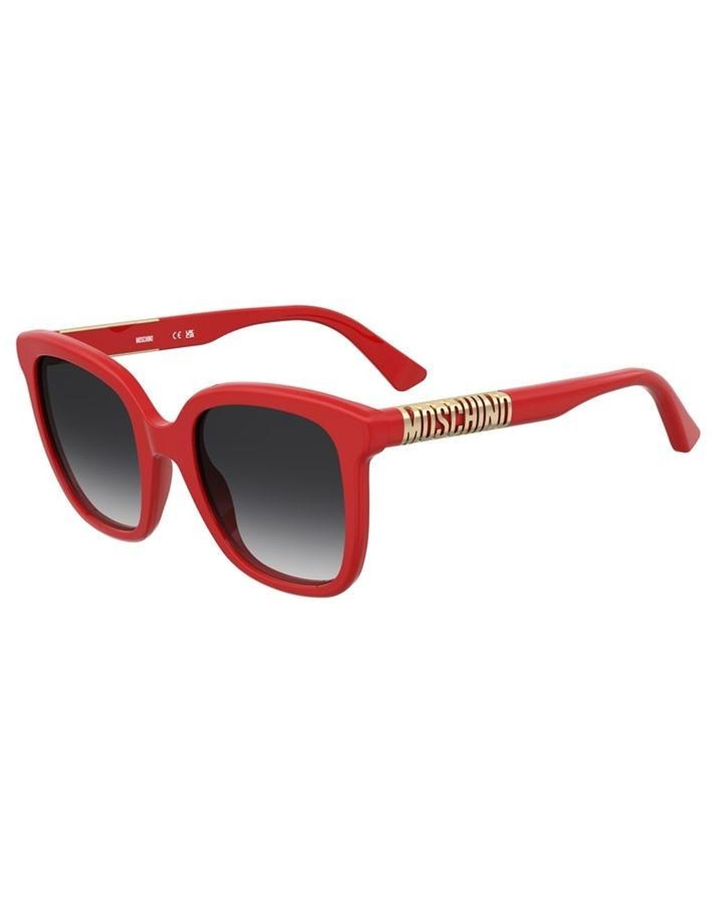 Moschino Red Round Sunglasses