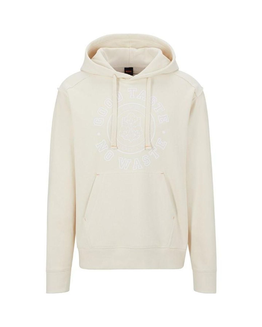 Boss White Wecirco Closed Hem Woven Tracksuit Joggers for men