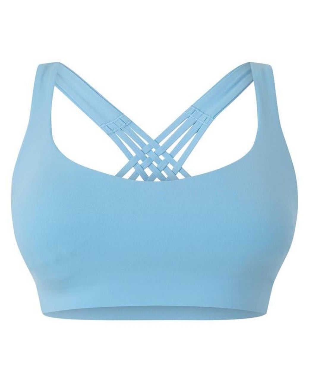 lululemon athletica Blue Strappy Medium Impact Sports Bra