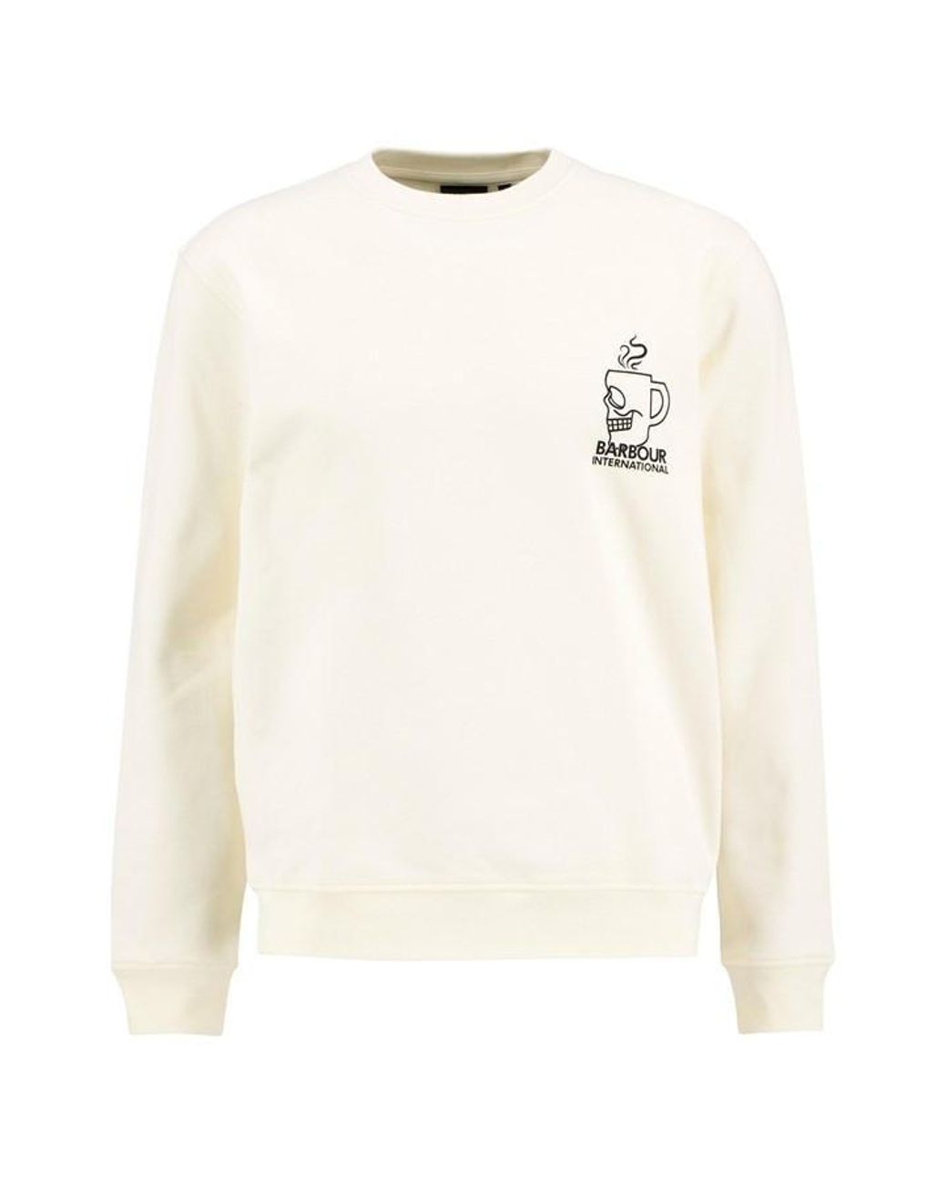 Barbour White Staithes Graphic Sweatshirt for men