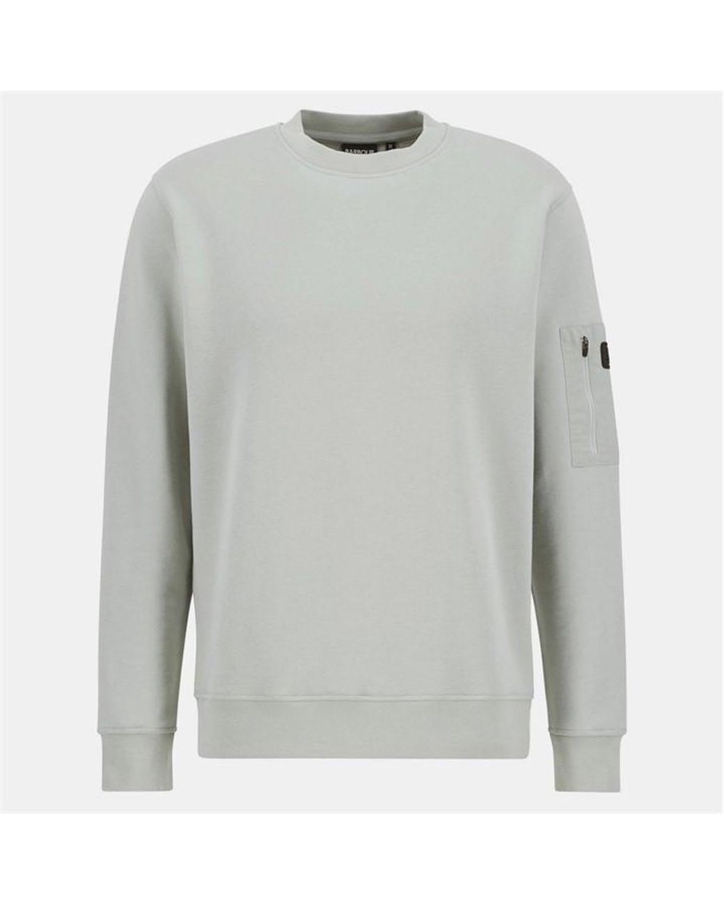 Barbour Gray Grip Sweatshirt for men