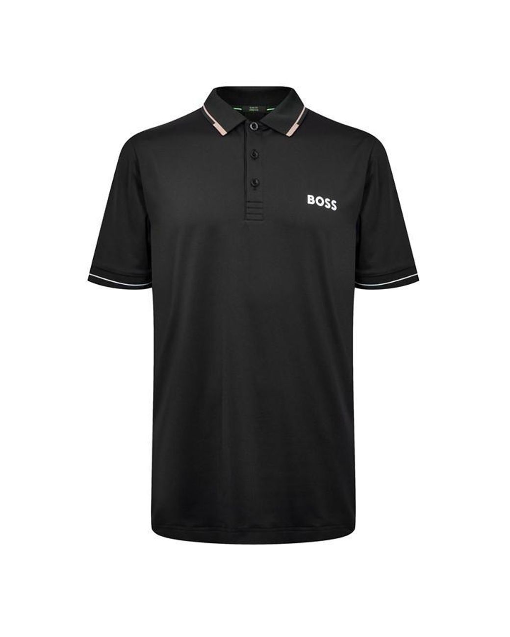 Boss Blue Mercerized Cotton Polo Shirt for men