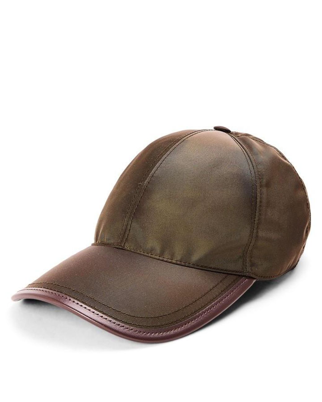 Prada Brown Re-Nylon Baseball Cap for men