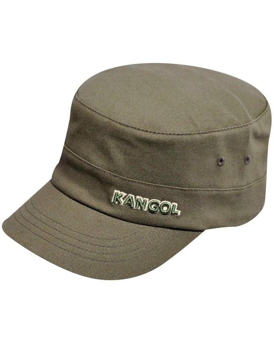 Kangol Green Adults Twill Army Cap