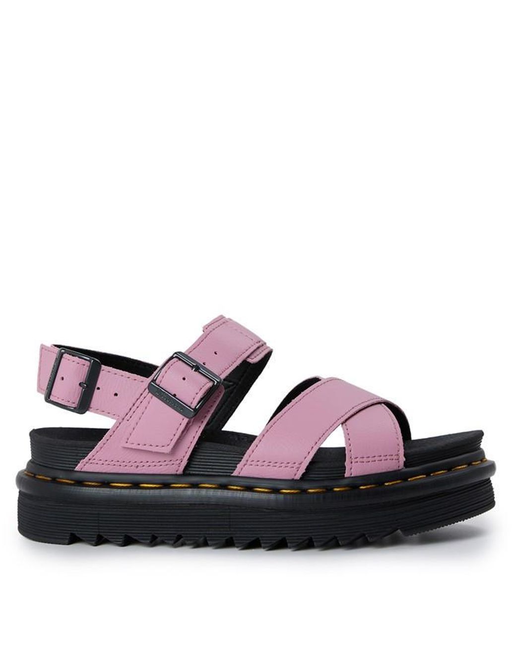 Dr. Martens Purple Voss Ii Flatform Sandals