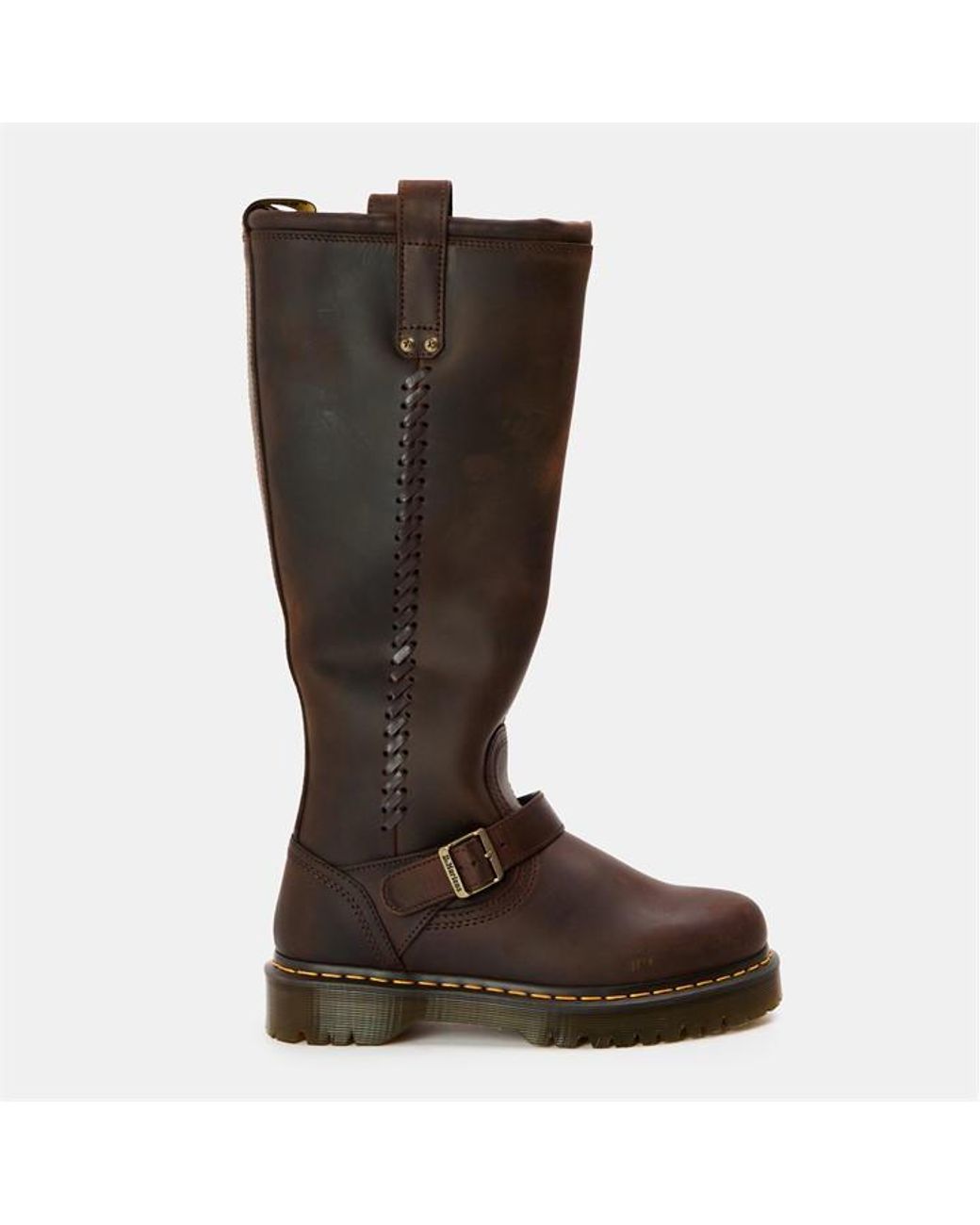 Dr. Martens Brown Anistone Knee High Boot
