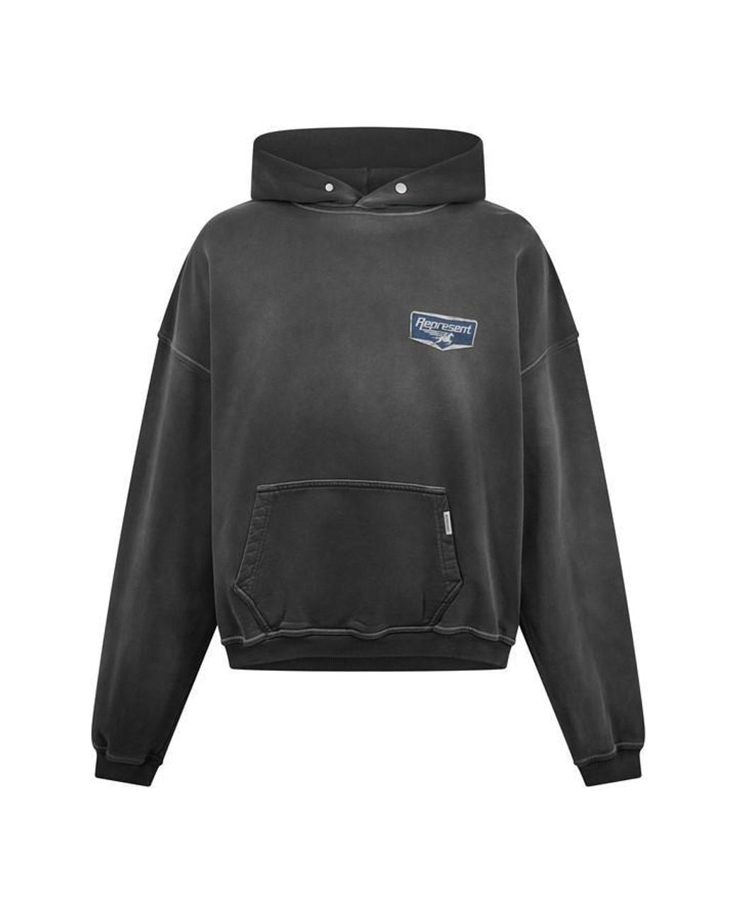 Represent Gray Overhead Hoodie for men
