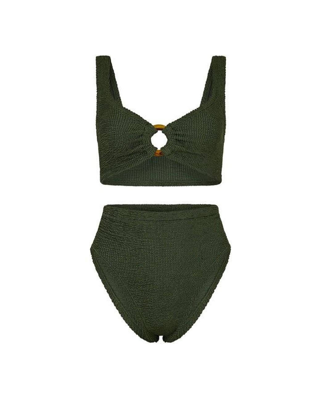 Hunza G Green Nadine Bikini Set