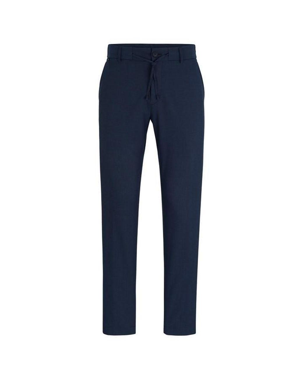 Boss Gray P Genius Rdspck Straight Leg Trousers for men