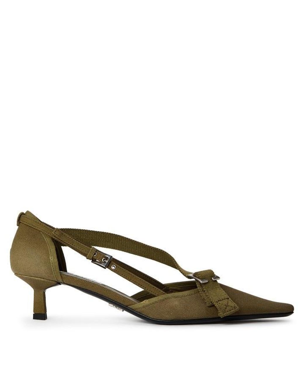 Prada Green Stiletto Court Shoes