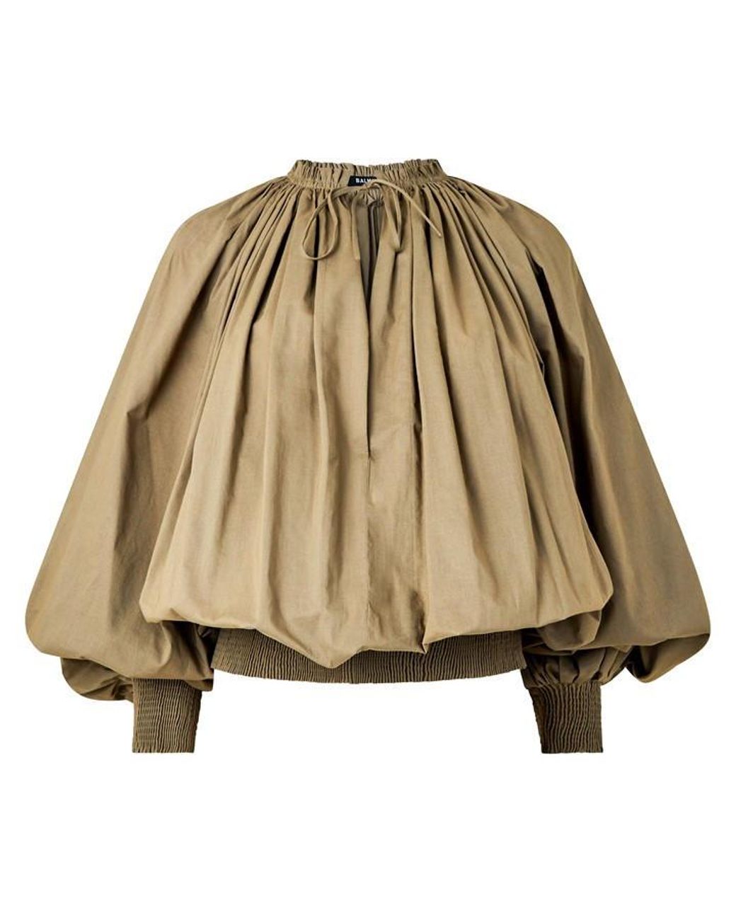 Balmain Green Ls Long Sleeve Blouse