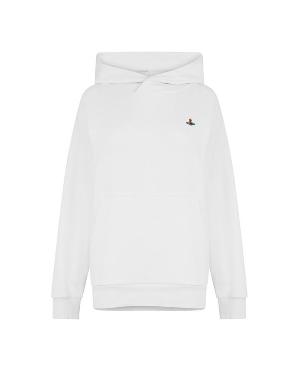 Vivienne Westwood White Logo Cotton Orb Hoodie