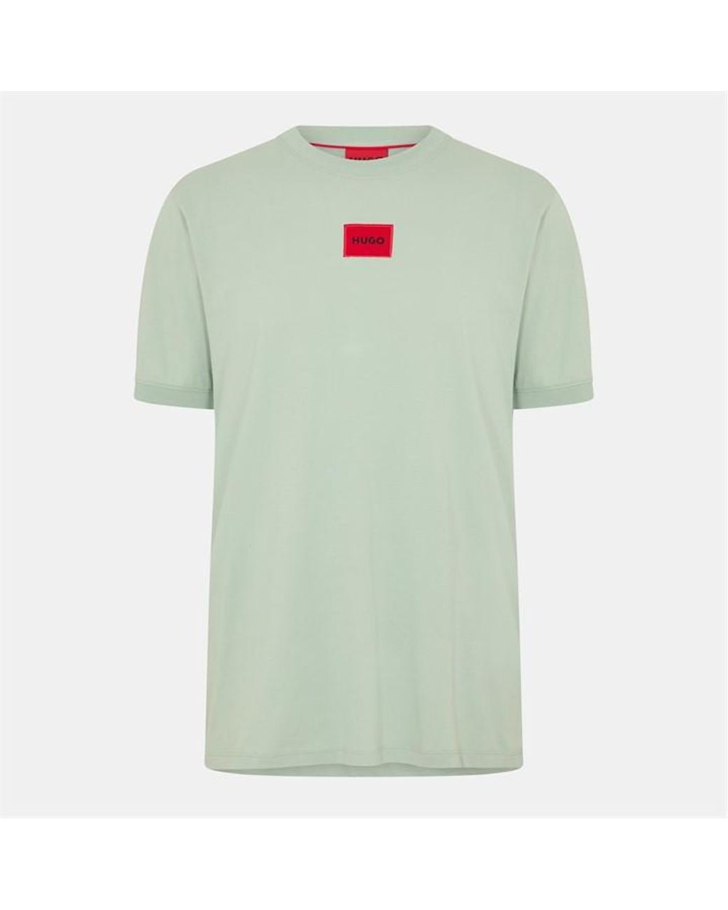 HUGO Gray Diragolino T Shirt for men