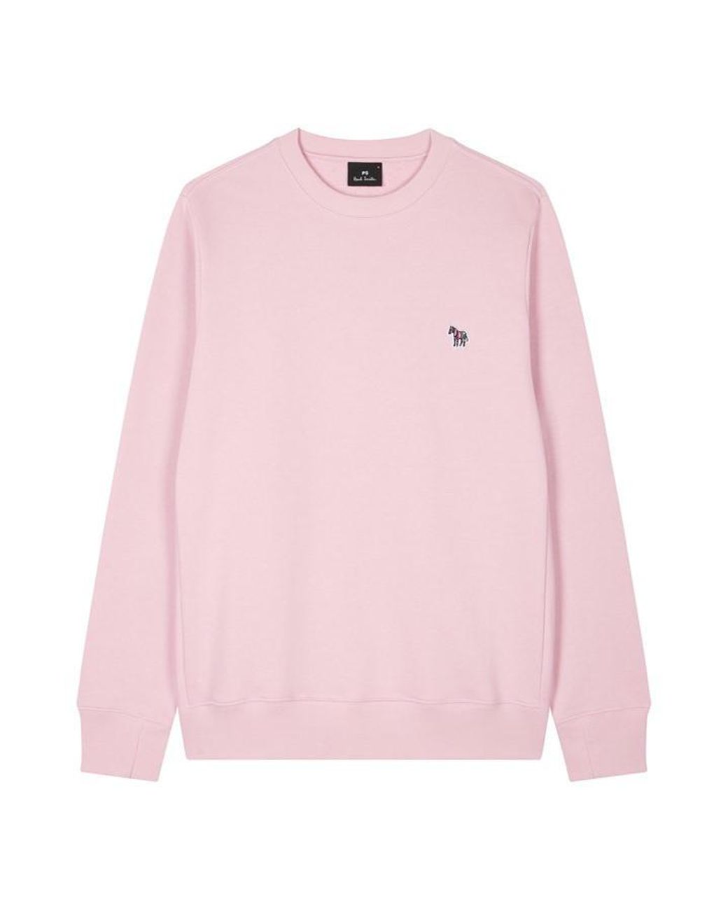 Paul Smith Pink Zebra Crew-Neck Sweatshirt for men