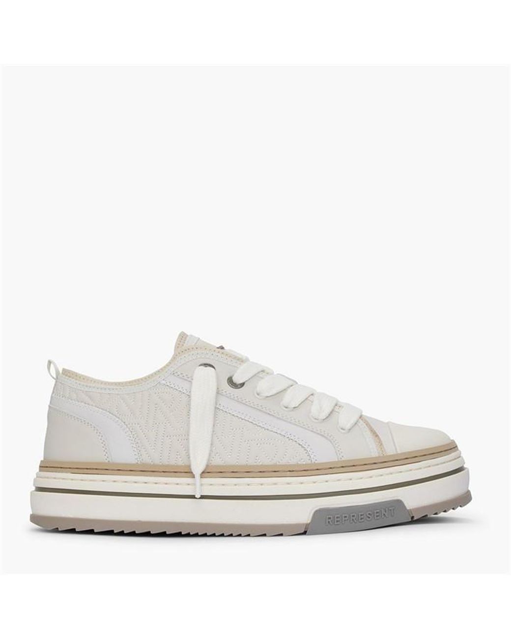 Represent Natural X Low Trainers, Layered Design, Chunky Laces for men