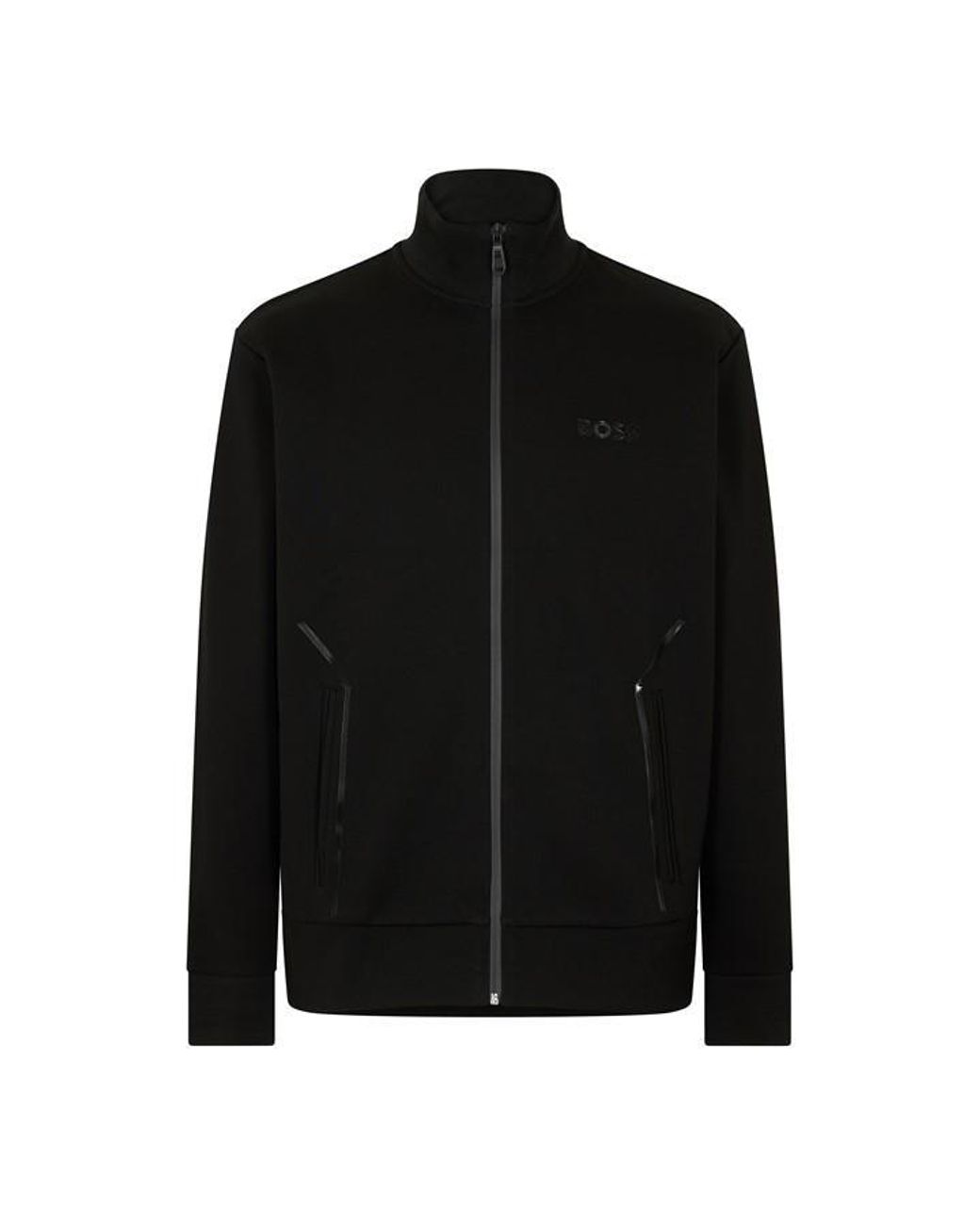 Boss Black Skaz Mirror Short Sleeve Zip Hoodie for men