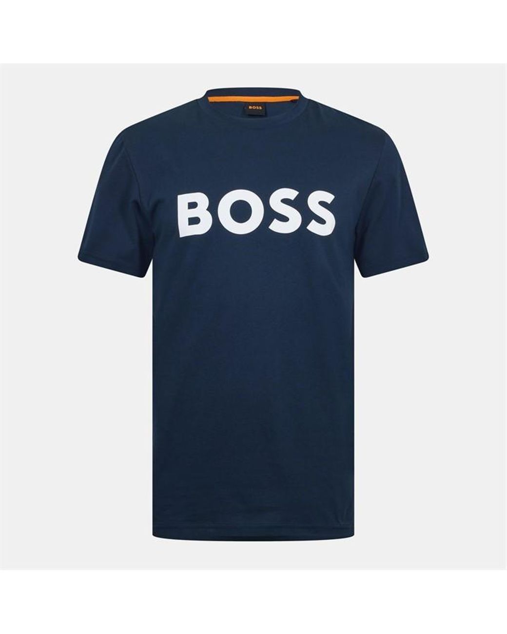 Boss Blue Thinking 1 T-Shirt, Signature Logo for men