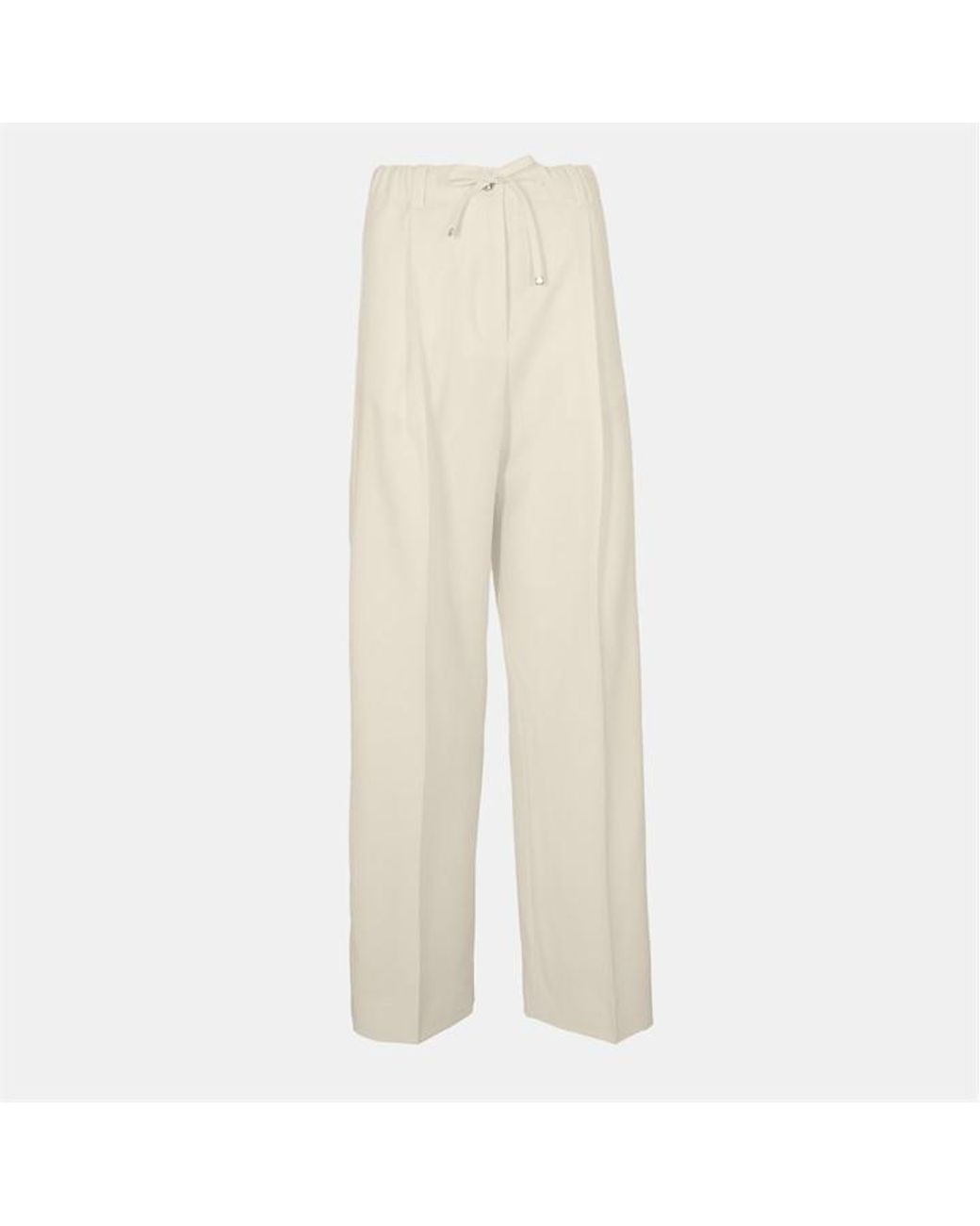 Moncler White Slim Fit Trousers