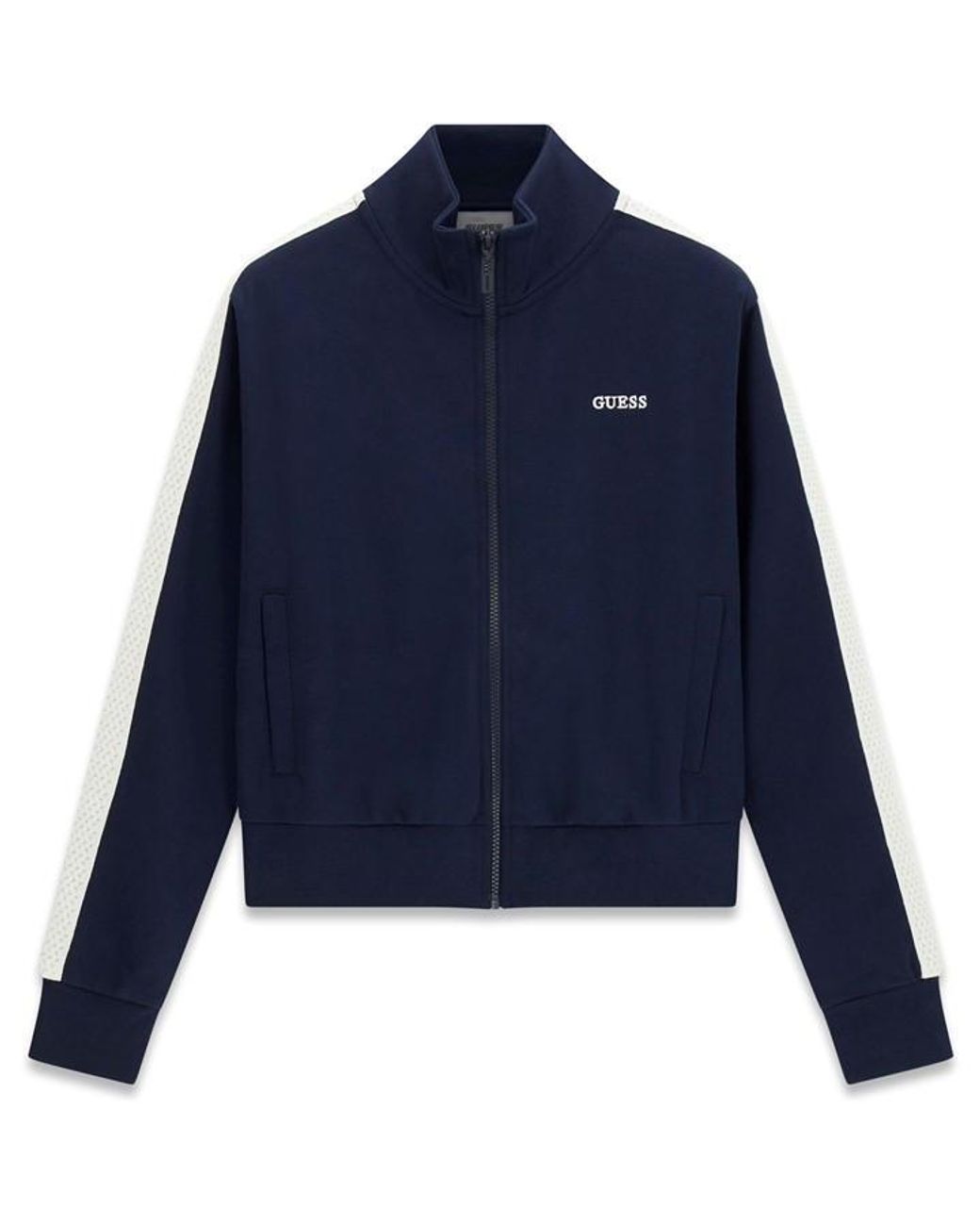 Guess Blue Phoebe Full Zip High Neck Tracksuit Top