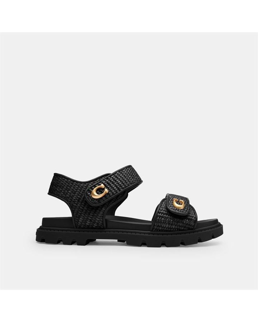 COACH Black 'Brynn' Sandals