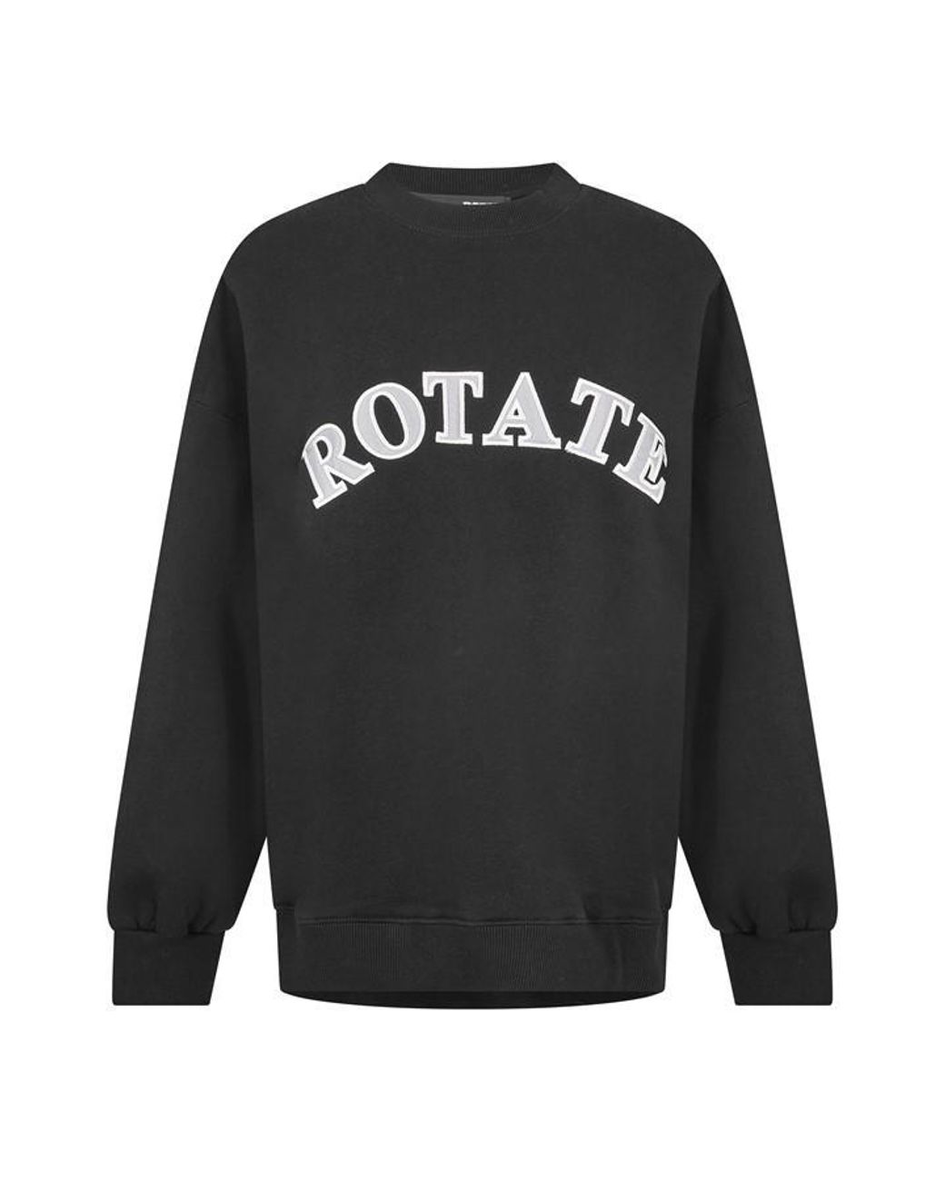 ROTATE SUNDAY Black Logo Crewneck Sweatshirt