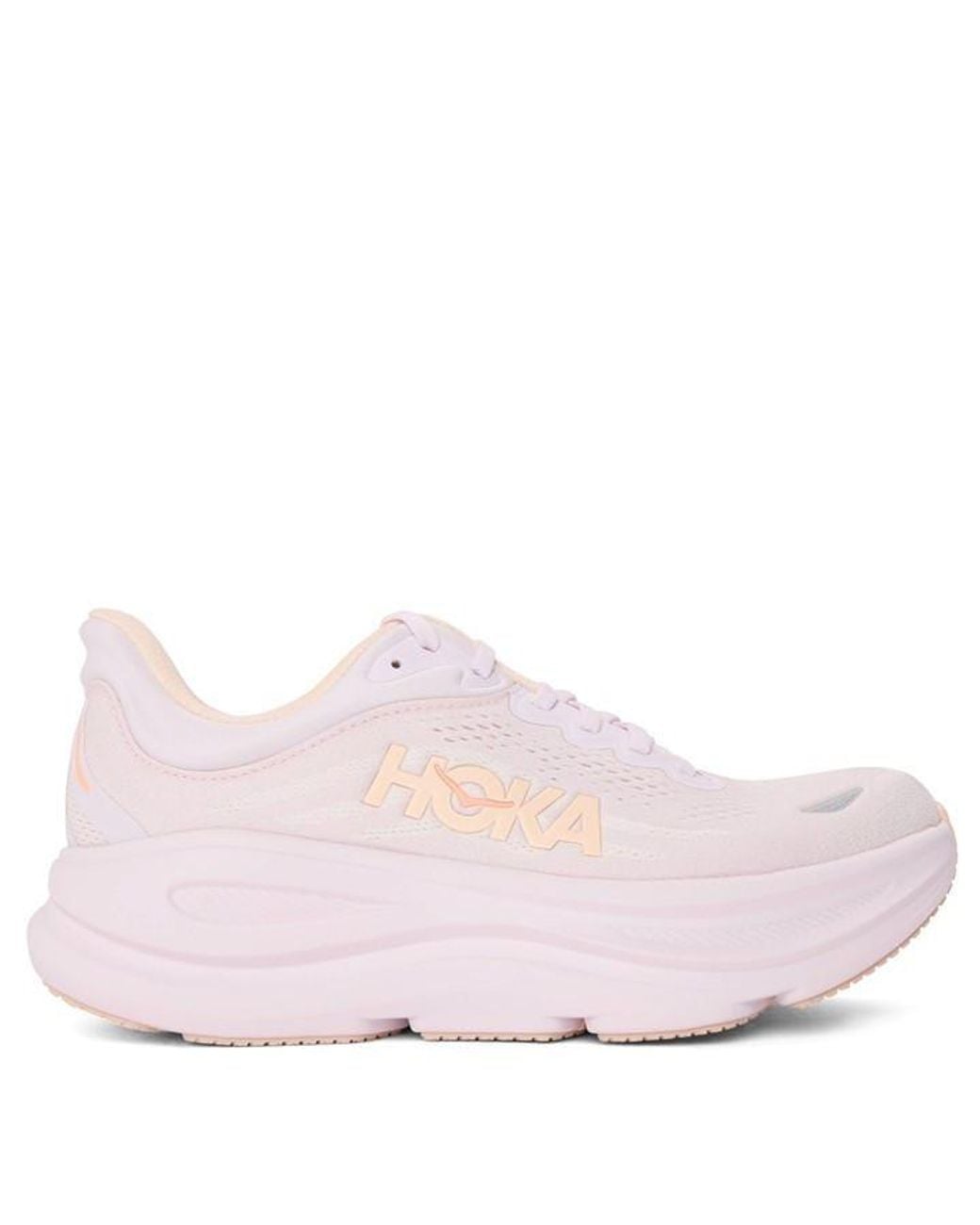 Hoka One One Pink Bondi 9 Running Trainers