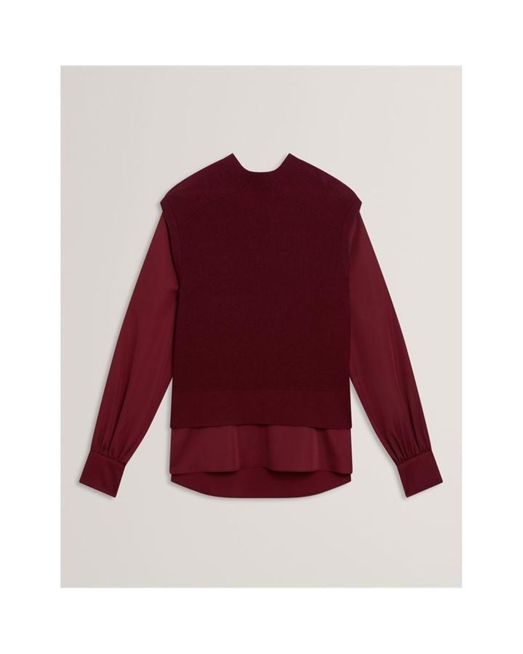 Ted Baker Red Knitted Top