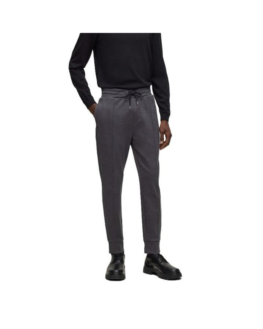 Boss Black Lamont Closed Hem Fleece Joggers for men