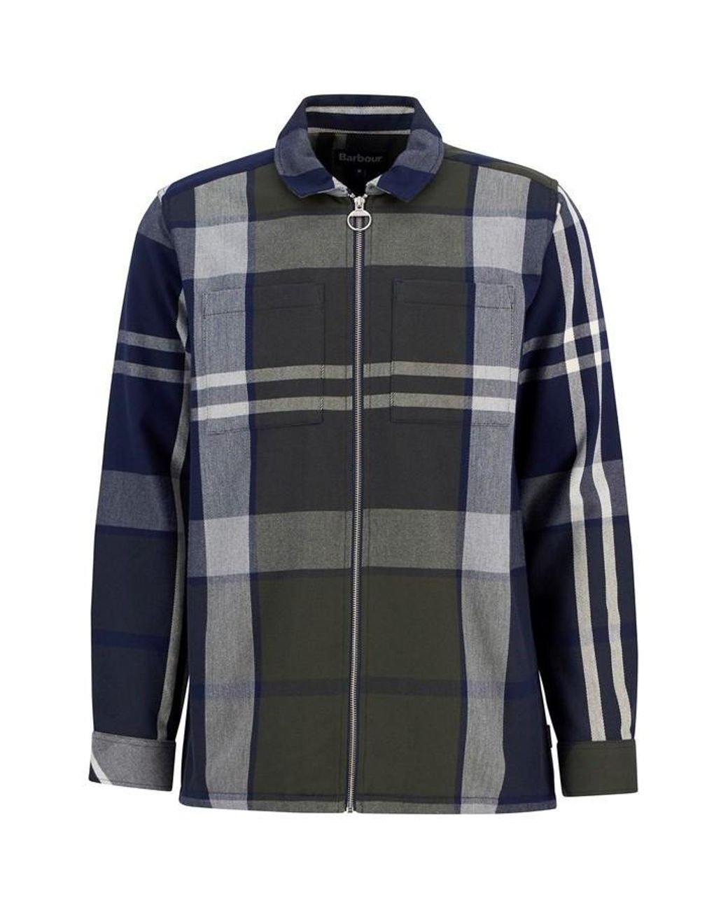 Barbour Black Lannich Tartan Overshirt for men