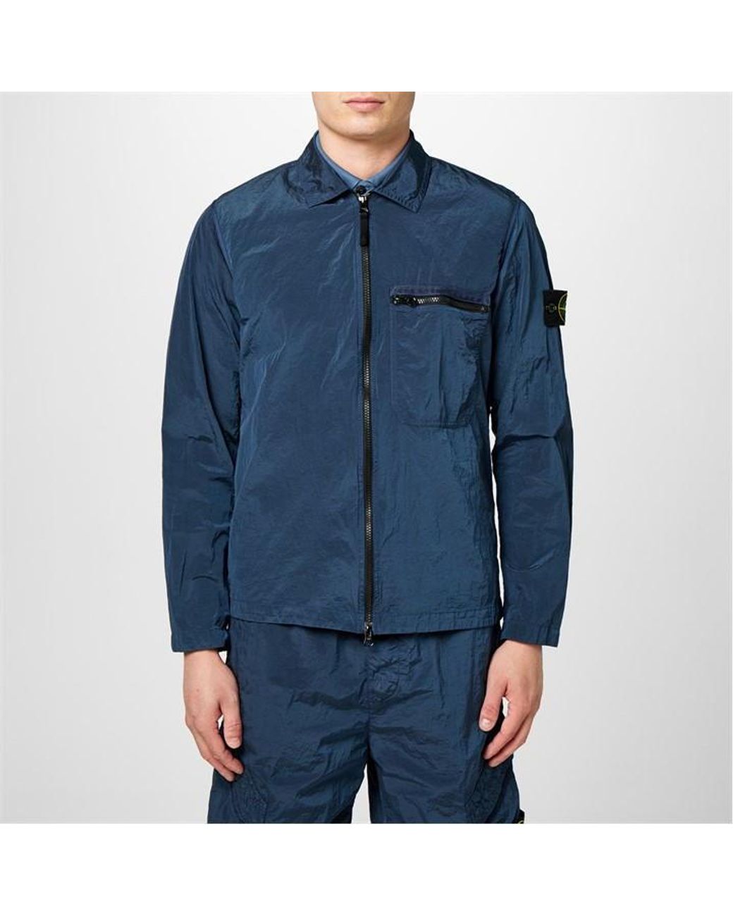 Casual Jackets Stone Island Blue Nylon Metal Jacket Stone Island