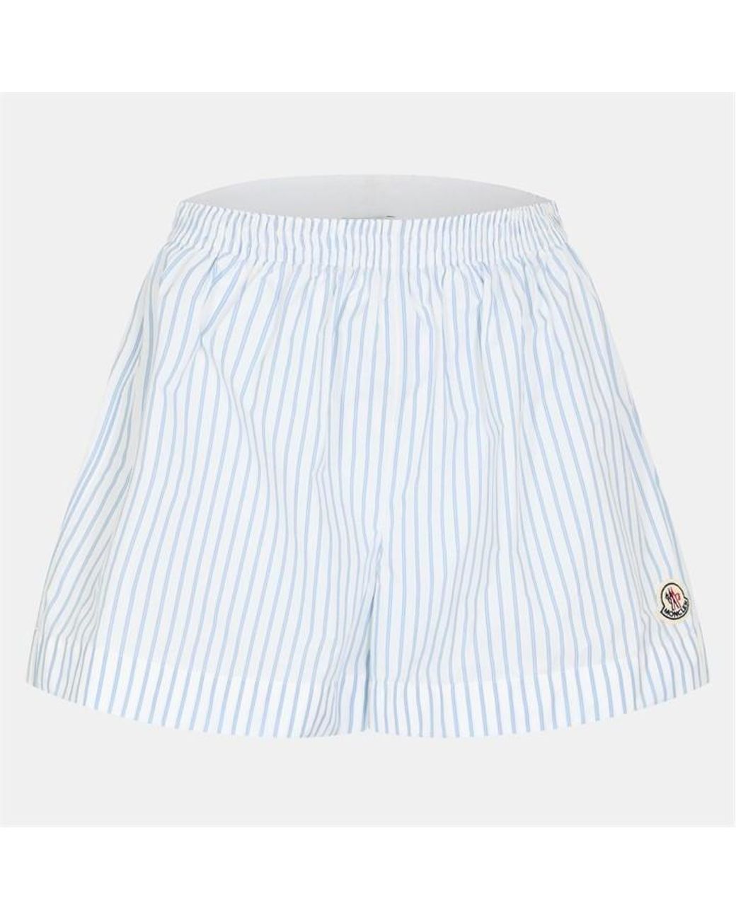 Moncler Blue Stripe Woven Tracksuit Shorts