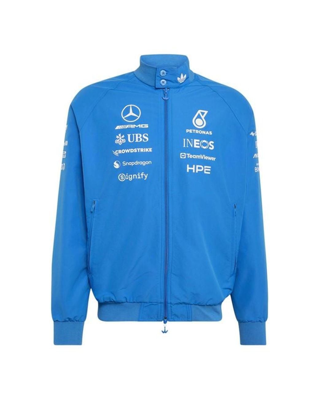Adidas Originals Blue X Mercedes Amg Petronas Formula 1 Team Wonder Driver Harrington Jacket Asia Sizing Kt5125 for men