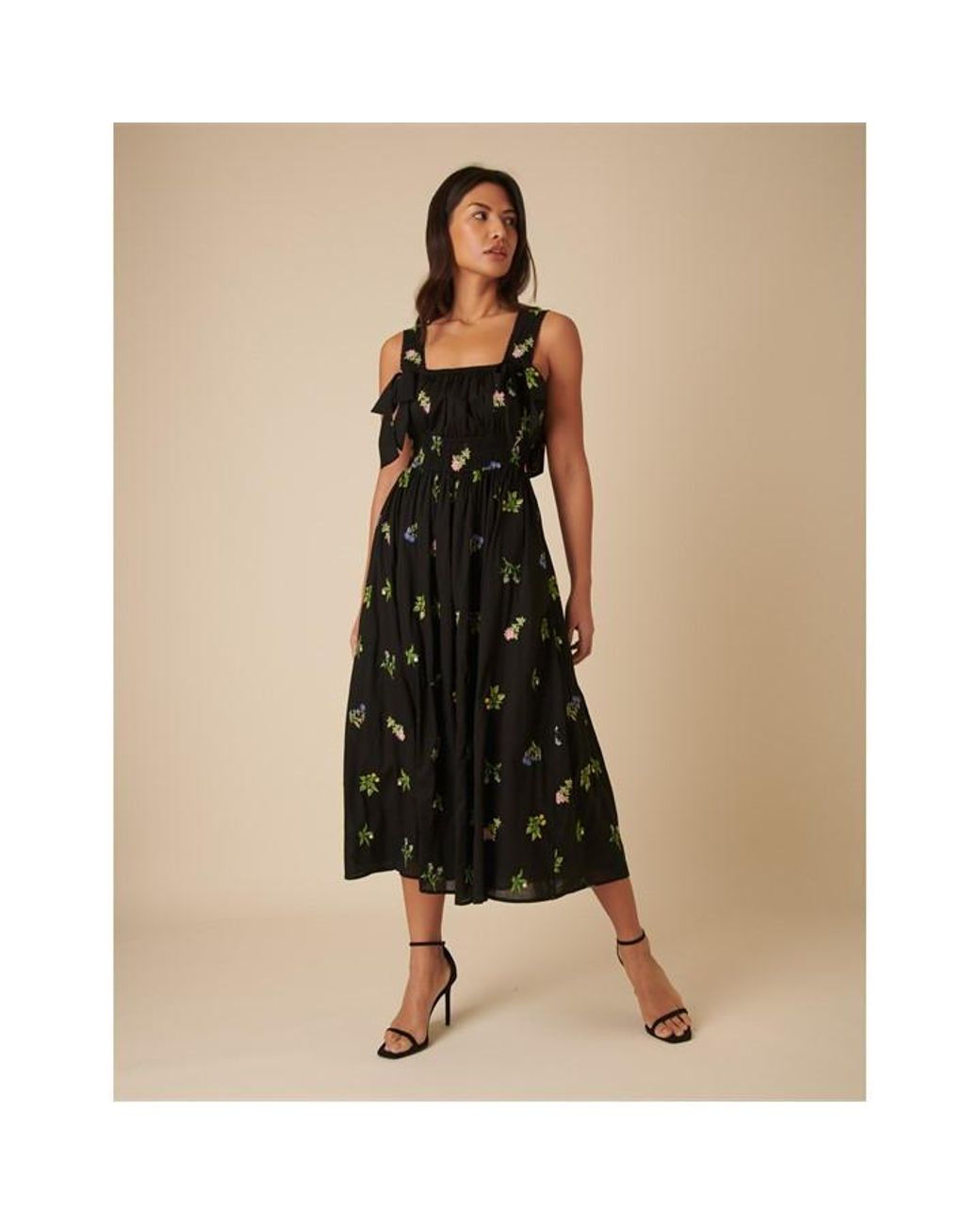 Nobody's Child Black Dallas Relaxed Fit Smock Dress
