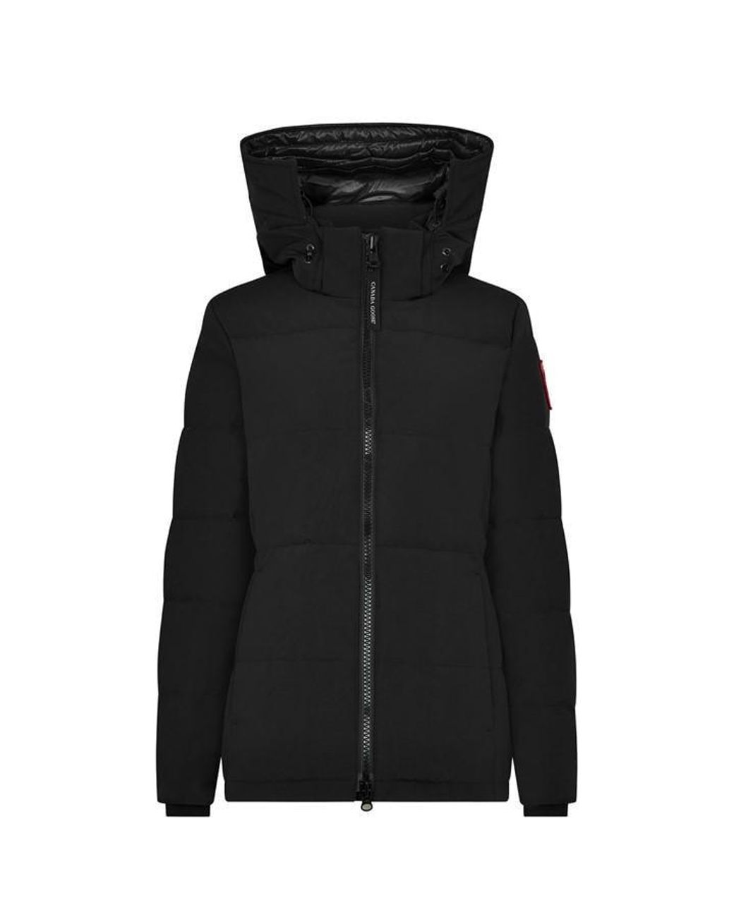 Canada Goose Black Chelsea Waterproof Duck Down Long Sleeve Parka