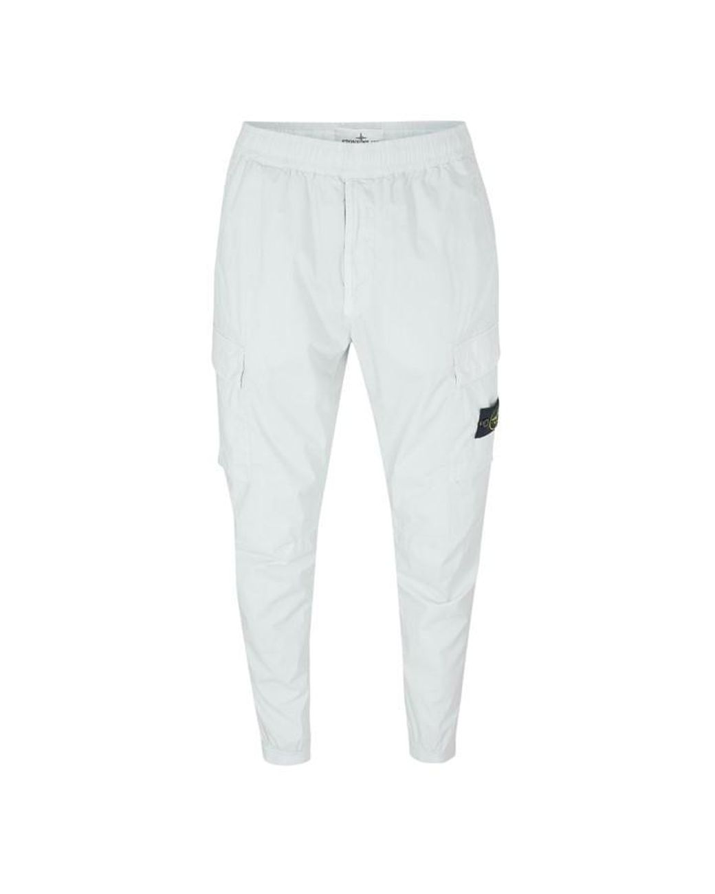 Stone Island Blue Tela Cargo Trousers for men