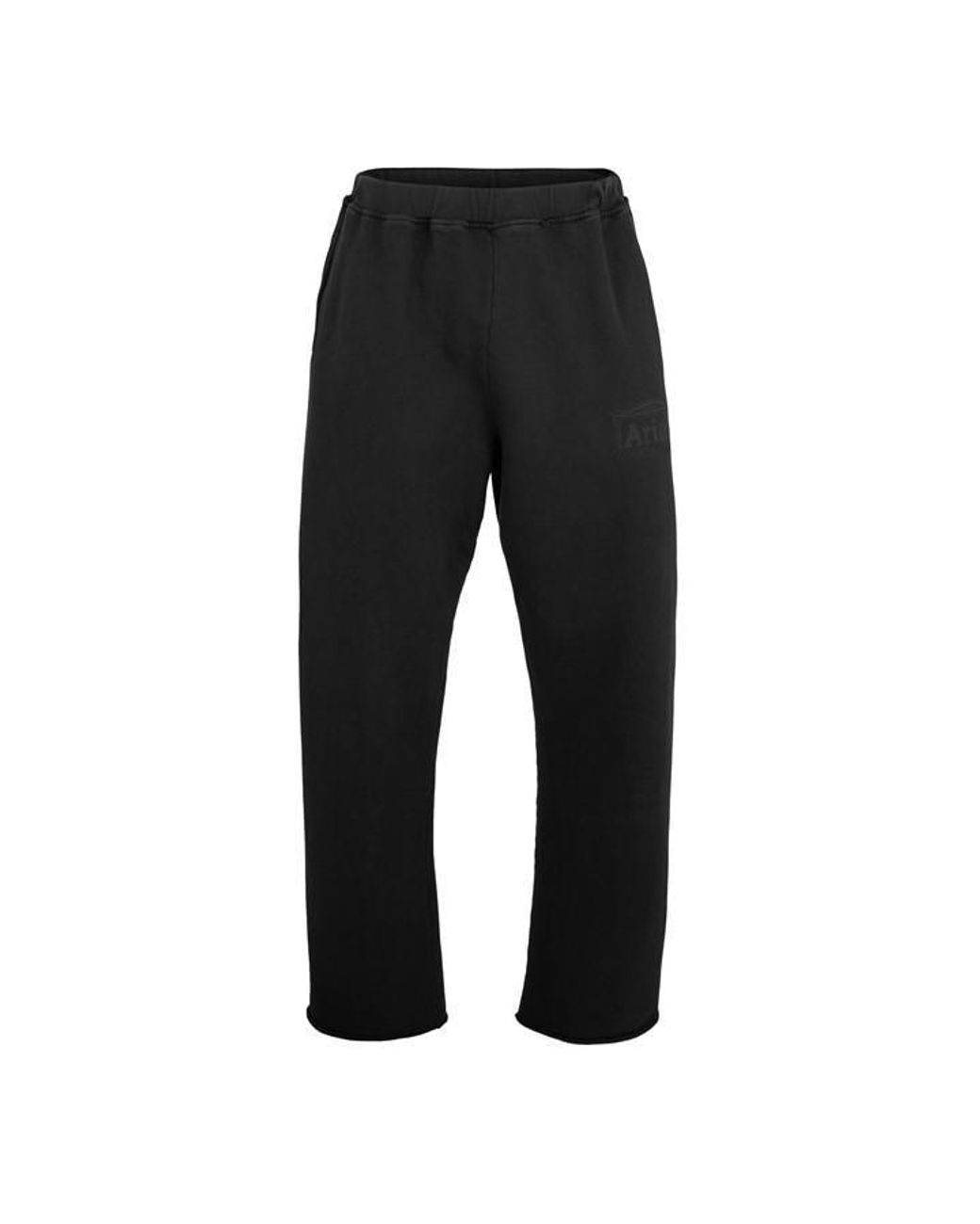 Aries Black Closed Hem Fleece Joggers for men