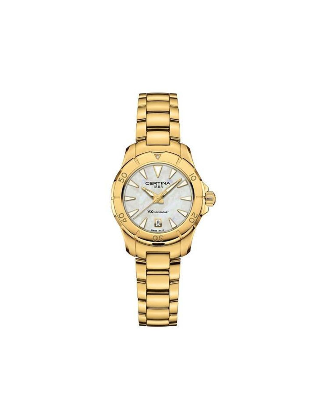 Certina Metallic Analogue Quartz Watch for men