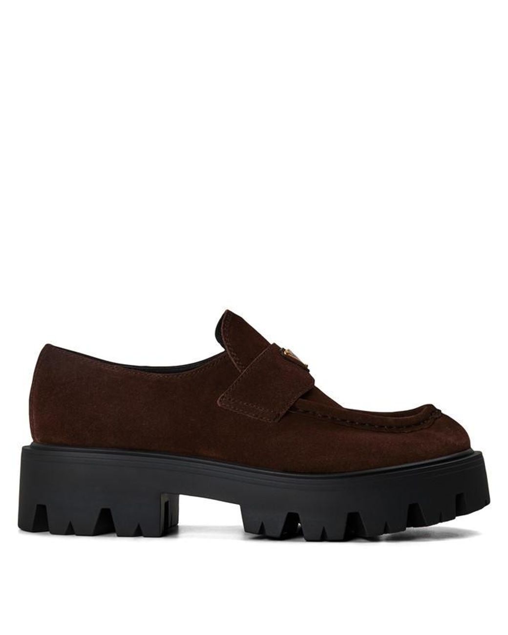 Prada Brown Durable Cushioned Loafers