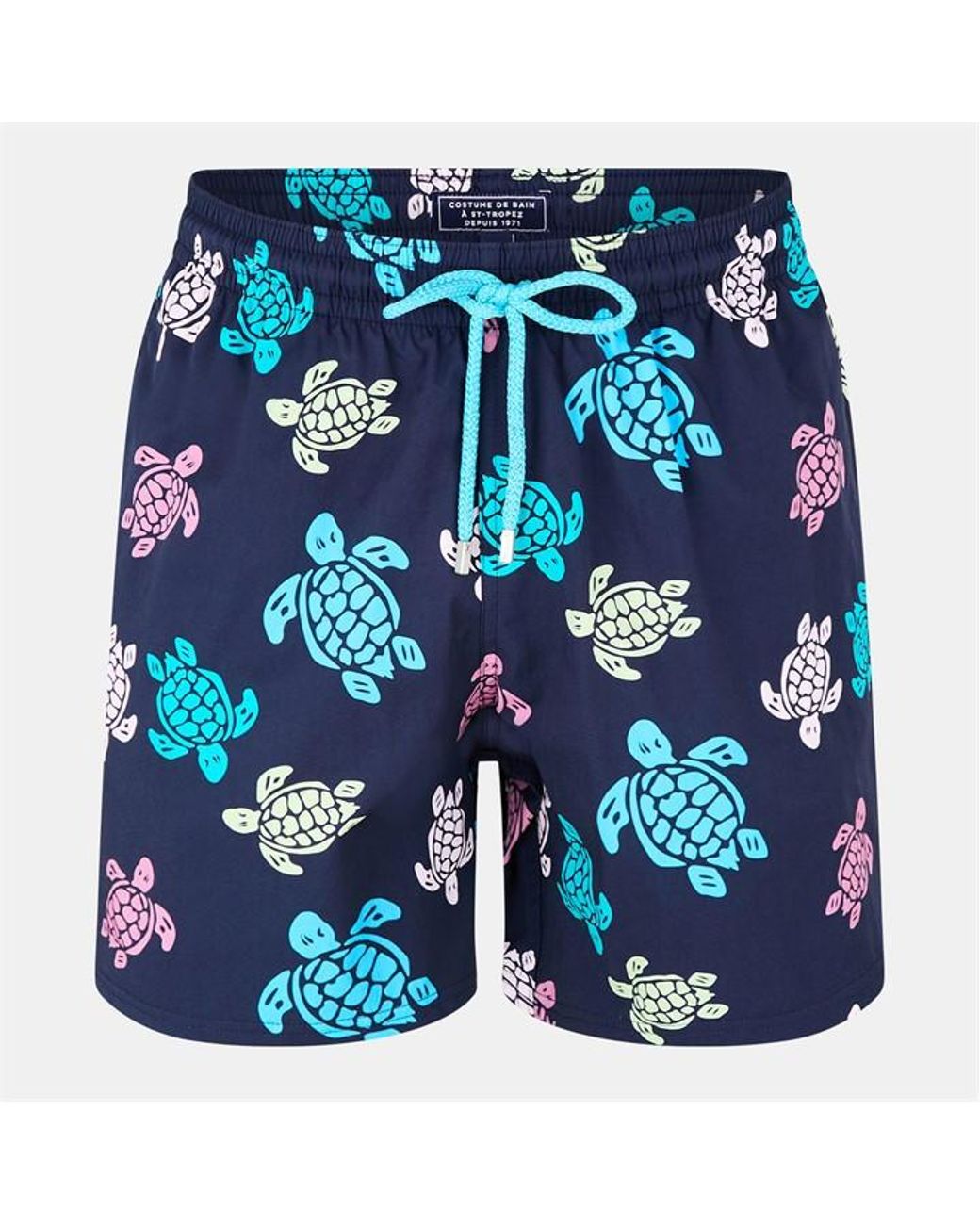 Vilebrequin Blue Large Turtle Swim Shorts for men