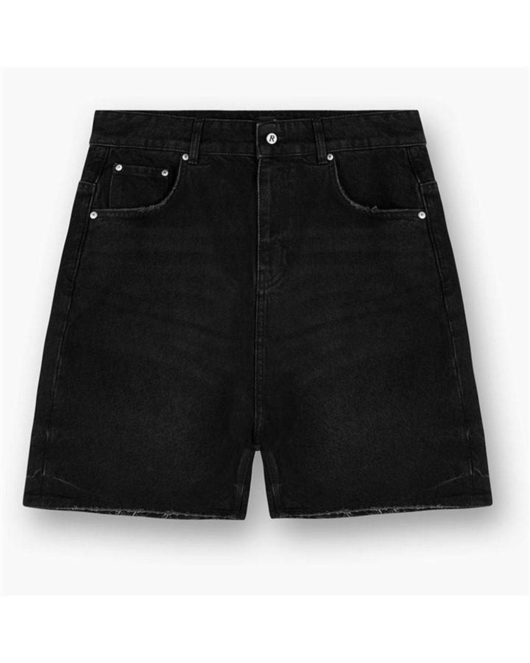 Represent Black Denim Shorts for men