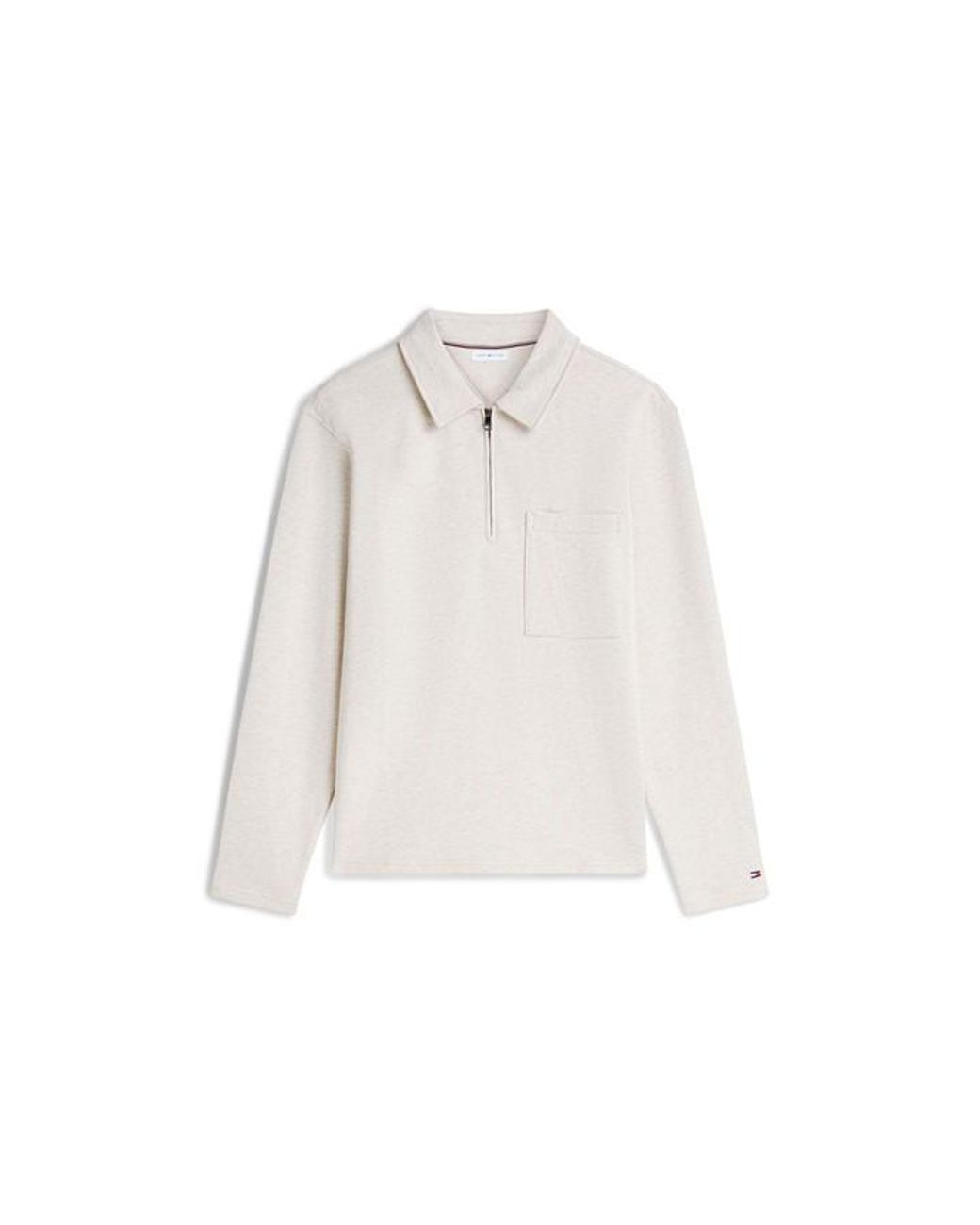 Tommy Hilfiger White 1/4 Zip Fleece for men