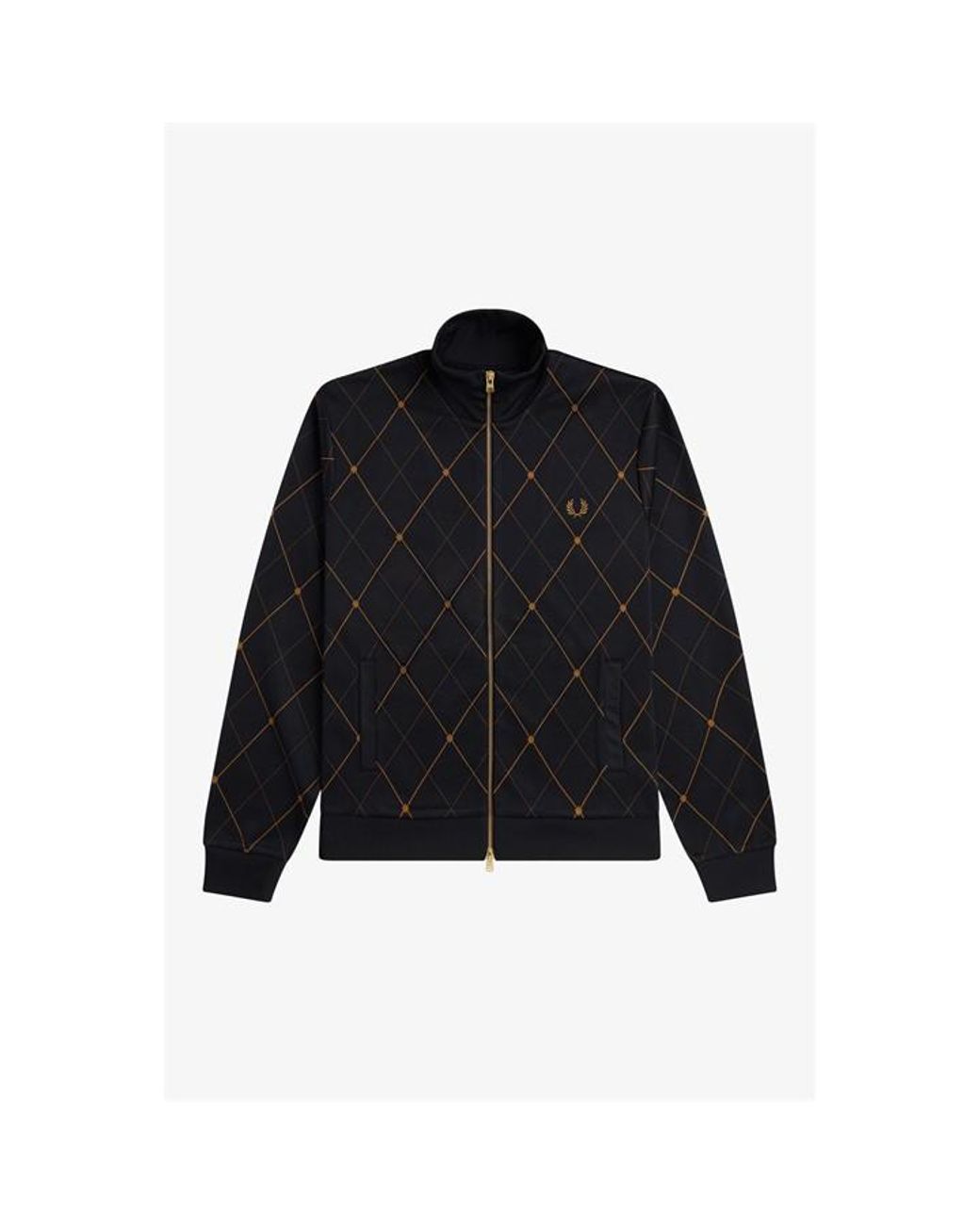 Fred Perry Black Poly Tracksuit for men